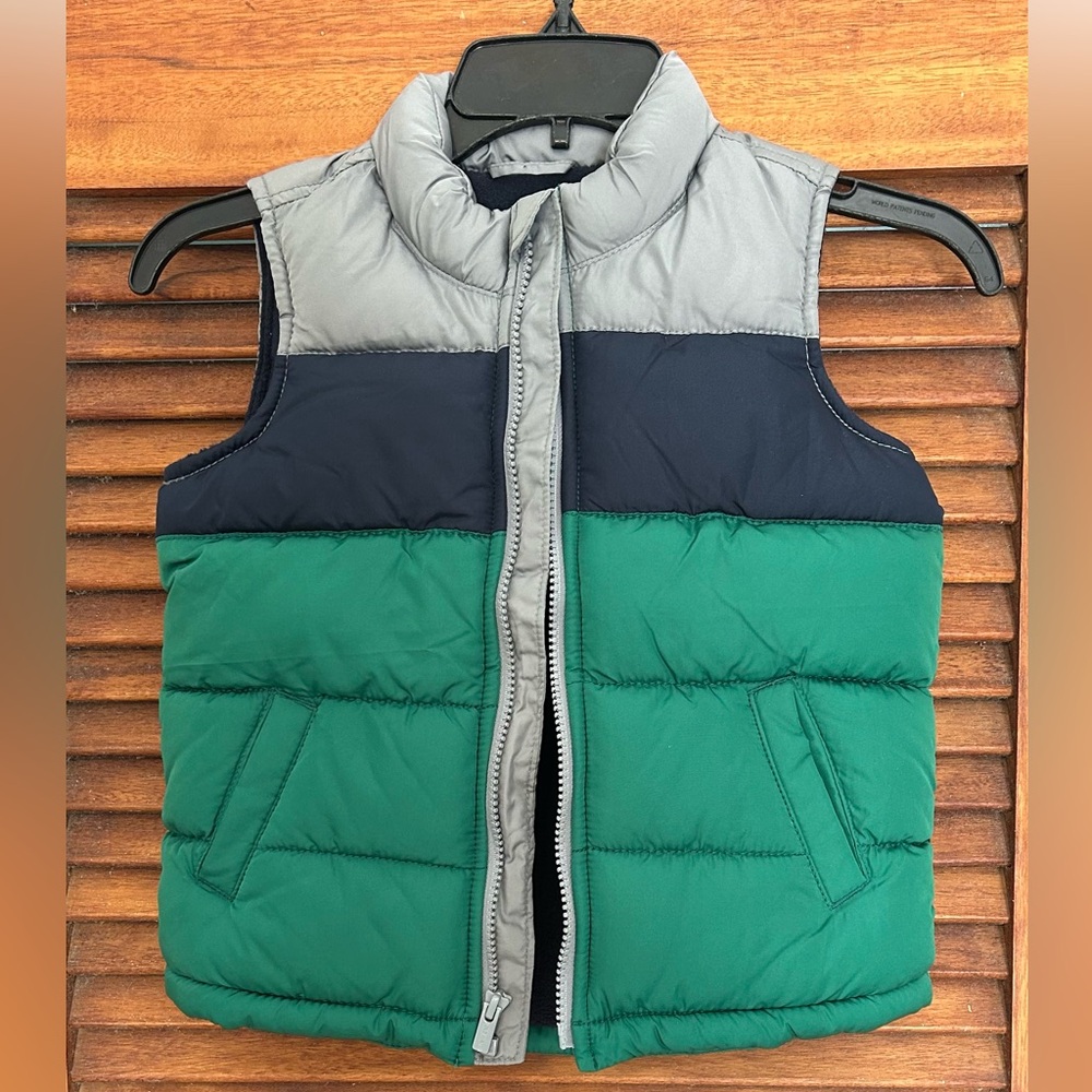 OLD NAVY Kids Fleece Lined Winter Puffy Vest Unisex Size 5T